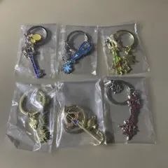 一番くじ　キングダムハーツ　G賞キープレードチャームコレクション　6種セット