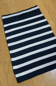 ミルポア　ボーダー　ニットスカート