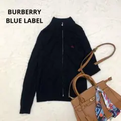 BURBERRY BLUE LABEL ドライバーズニット ウール 黒 M