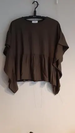 R.P.S フリルスリーブ シャツ　オリーブのサムネイル