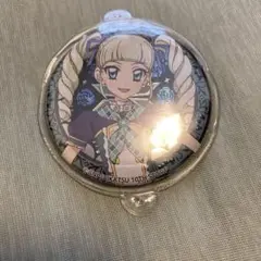 美品　箔押し缶バッジ　アイカツ　藤堂ユリカ