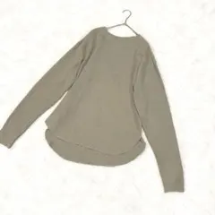 フリークスストア ワッフル長袖カットソー F 前後差 ラウンドヘム