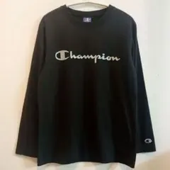 Champion ブラック ロングスリーブ Tシャツ　160cm