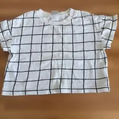 DILASH チェック柄 半袖Tシャツ 80