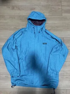 AIGLE マウンテンパーカー　90s チェック柄　ブルー