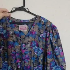 vintage 昭和レトロな花柄ワンピース
