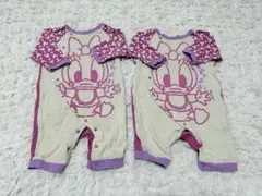 デイジー ロンパース 60-70cm 2着セット