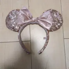 ディズニー ミニーちゃん耳カチューシャ(ピンク)