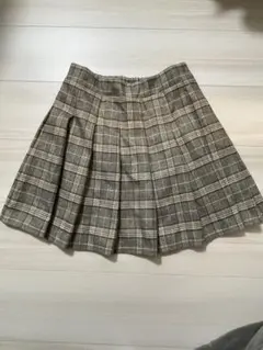 グレー系チェック柄プリーツミニスカート emsexciteエムズエキサイト