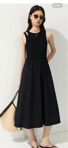 H&M フレアスカートワンピース　ブラック　M 専用