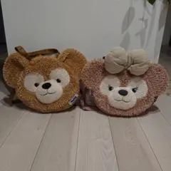 【美品】ディズニーリゾート　ダッフィー　シェリーメイ　フェイス　バッグ　リュック