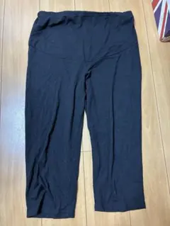 マタニティ パジャマ七分丈パンツ ブラック Mサイズ