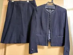 ネイビー スカートスーツ ジャケットセット