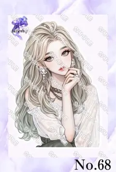 オリジナル　人物ステッカー　No.68