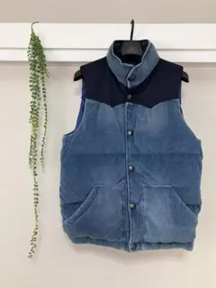 BAYFLOW デニムブルー ダウンベスト
