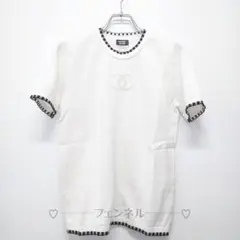 スタッフ CHANEL ココマーク 半袖 サマーニット ユニフォーム 衣装 S