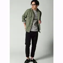 ★美品【ジャーナルスタンダード】ミリタリーシャツ（カーキ）