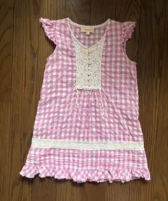 HushHush ギンガムチェック ワンピース ピンク 95cmのサムネイル
