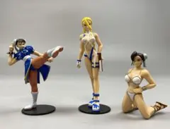 ストリートファイター 15周年記念 勝利グミ フィギュア 春麗 キャミィ 3点