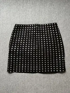 H&M スタッズ付き黒タイトスカート EUR 38
