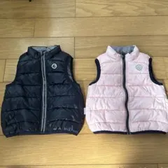 PETIT BATEAU 中綿ベスト 18m 81cm 2枚セットのサムネイル