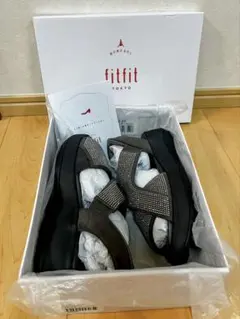 fitfit サンダル ラインストーン 厚底のサムネイル