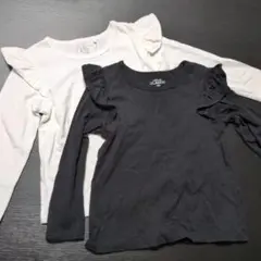 【美品】ELFINDOLL フリル付き長袖Tシャツ 2枚セット サイズ100