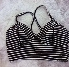 JAZZERCISEストライプブラトップMサイズ