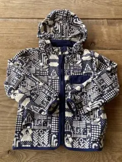 patagonia 5T フード付きジャケット アウター　動物などの総柄