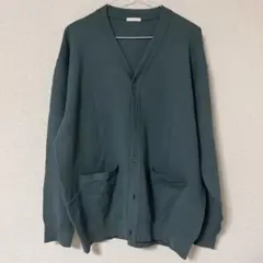 GU ダークグリーン カーディガン L