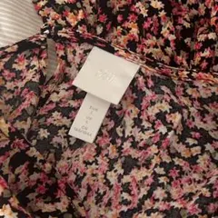 H&M ロングワンピース 花柄 長袖 きれいめ ゆったり