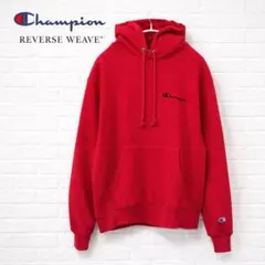【人気】Champion リバースウィーブ パーカー M 刺繍ロゴ USA古着