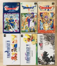 スーパーファミコン SFC ドラクエ FF Ⅳ Ⅴ Ⅵ 箱説付き 6本セット