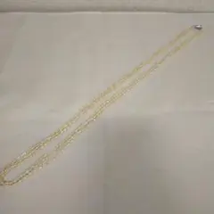 ネックレス 白 レディース 結婚式 パーティ 3連