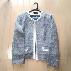 SUCRE ノーカラージャケット グレー系 サイズ15のサムネイル