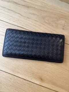 BOTTEGA VENETA イントレチャート 長財布 ダークブラウン