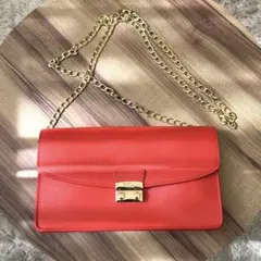 FURLA フルラ ショルダーバッグ クラッチバッグ チェーン✨極美品✨訳あり✨