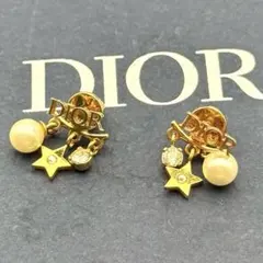 現行/美品✨ディオール レボリューション ピアス パール クリスタル ゴールド