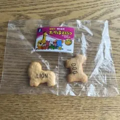 たべっ子どうぶつ　ビスケットマグネット ライオン　いぬ