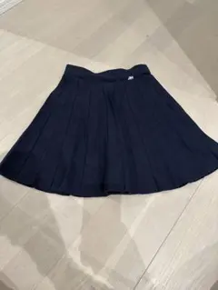 ANNA SUI mini ネイビー プリーツスカート130センチ　ペチコート付