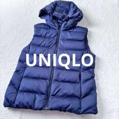 UNIQLO ボリュームダウン　ベスト　ネイビー