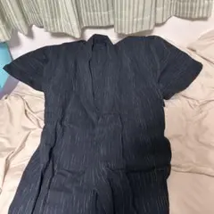 ダークブルー ストライプ 着物