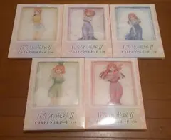 五等分の花嫁　GiGO限定イラストアクリルボード　5種コンプセット