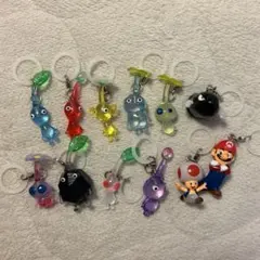 12点　ピクミンめじるしアクセサリー　コンプリート　マリオめじるしアクセサリー
