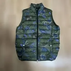 キャロウェイ　ダウンベスト　ボタニカル柄　ゴルフ