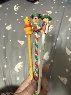 レトロ】ディズニーランド ソフビ付き鉛筆8本セット - メルカリ