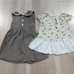 キッズ服夏服 ノースリーブ ワンピース 80サイズ