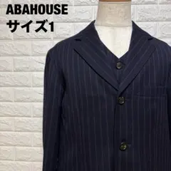 ABAHOUSE ブラック ストライプ スーツ ３点セット サイズ1【1106】のサムネイル