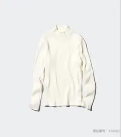 新品未使用　ユニクロ　リブ　ハイネックT