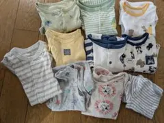 ベビー服、ロンパース、肌着まとめ売り、10着